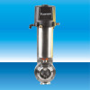 Sanitary pneumatic intelligent butterfly valve